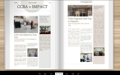 CCBA’s 1st Issue of Newsletters