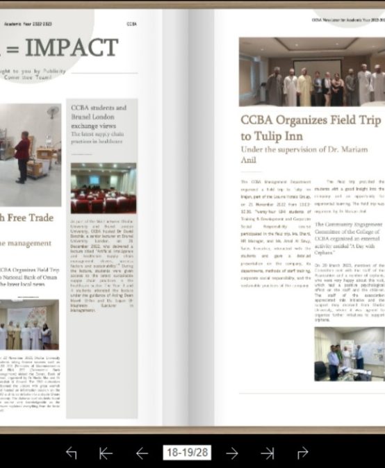 CCBA’s 1st Issue of Newsletters