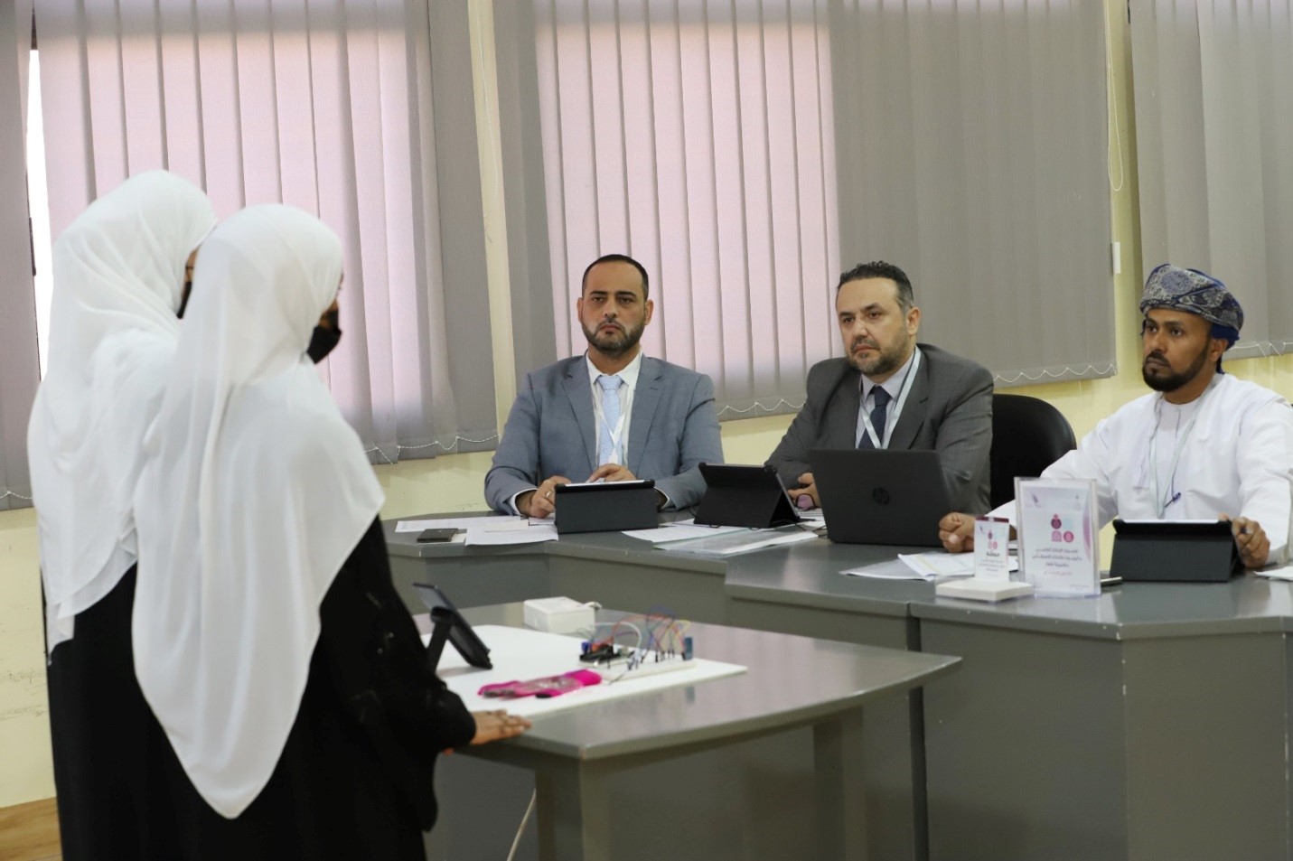 College of Commerce and Business Administration (CCBA) at Dhofar University Participate in the Judging of the National Olympiad for Scientific Innovations