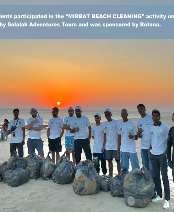 CCBA participates in “MIRBAT BEACH CLEANING” Organized by Salalah Adventures Tours and Sponsored by Rotana.